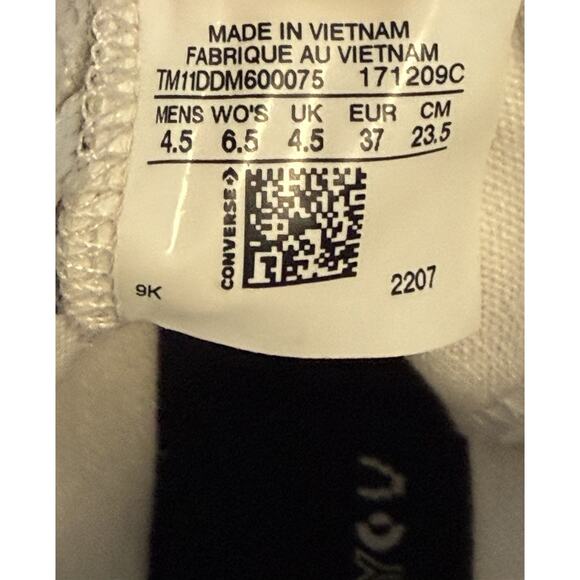 Converse All Star Chuck Taylor Women’s 6.5 shoes Black /Tan zebra sneakers - Picture 6 of 6